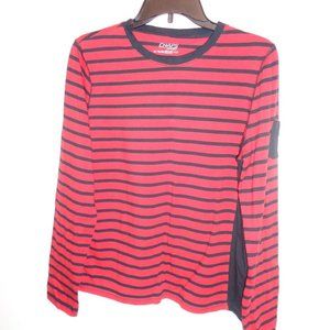 Chaps Sport Women's Long Sleeve Striped Top Size XL